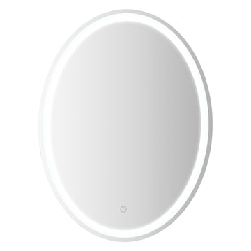 Dane 27 Round Frameless Anti-Fog Aluminum Front/Back-lit Tri-color LED Bathroom Vanity Mirror with Smart Touch Control